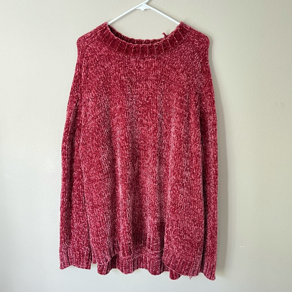 Women’s Pinkblush Knitted Chenille Sweater Size XL